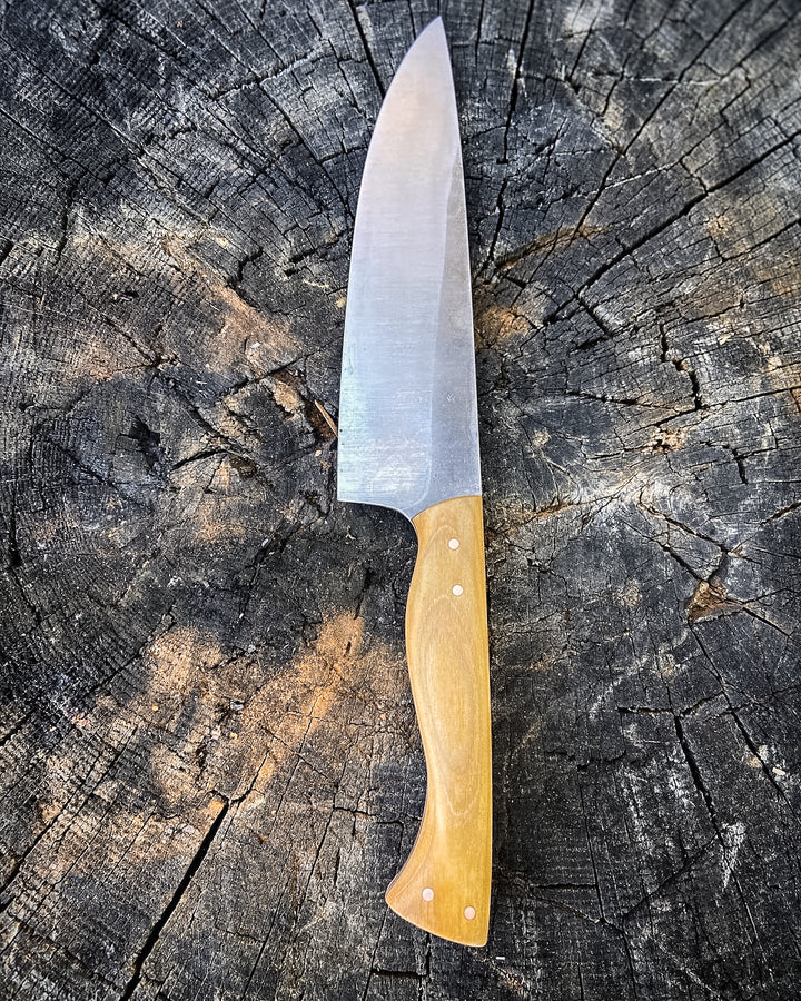 8" Chef Knife Magnolia Brass