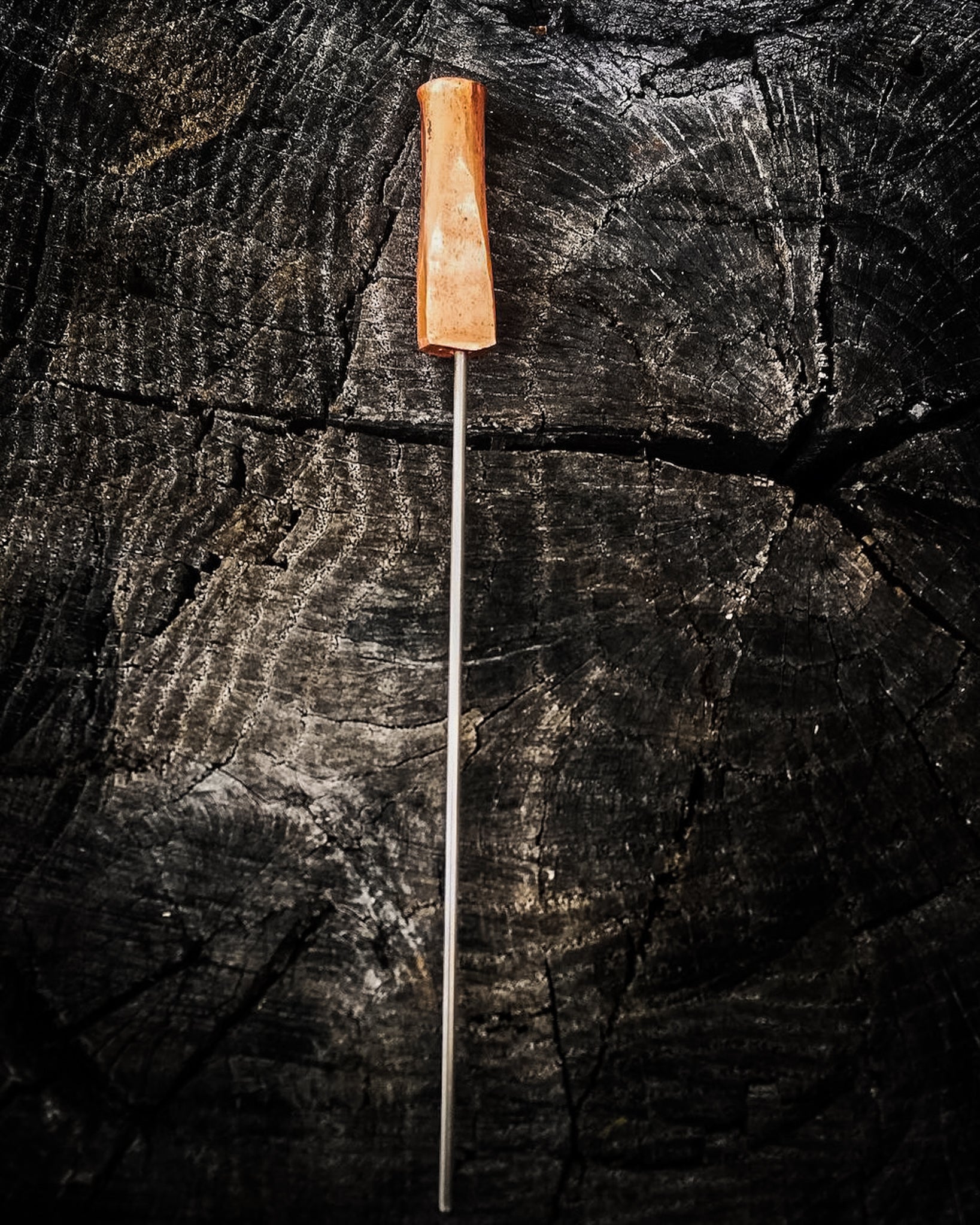 Dustworks handmade Steak Tester Copper Head Stainless Steel Stem