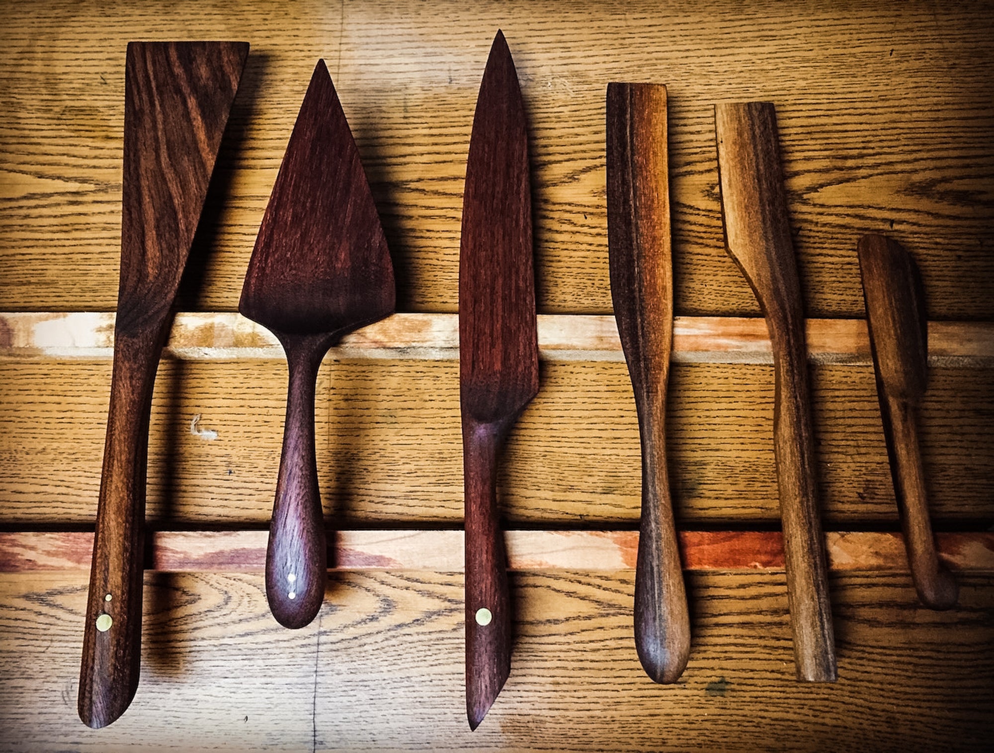 Walnut Spatula Cake Server Cake Knife Scrapula Spreader