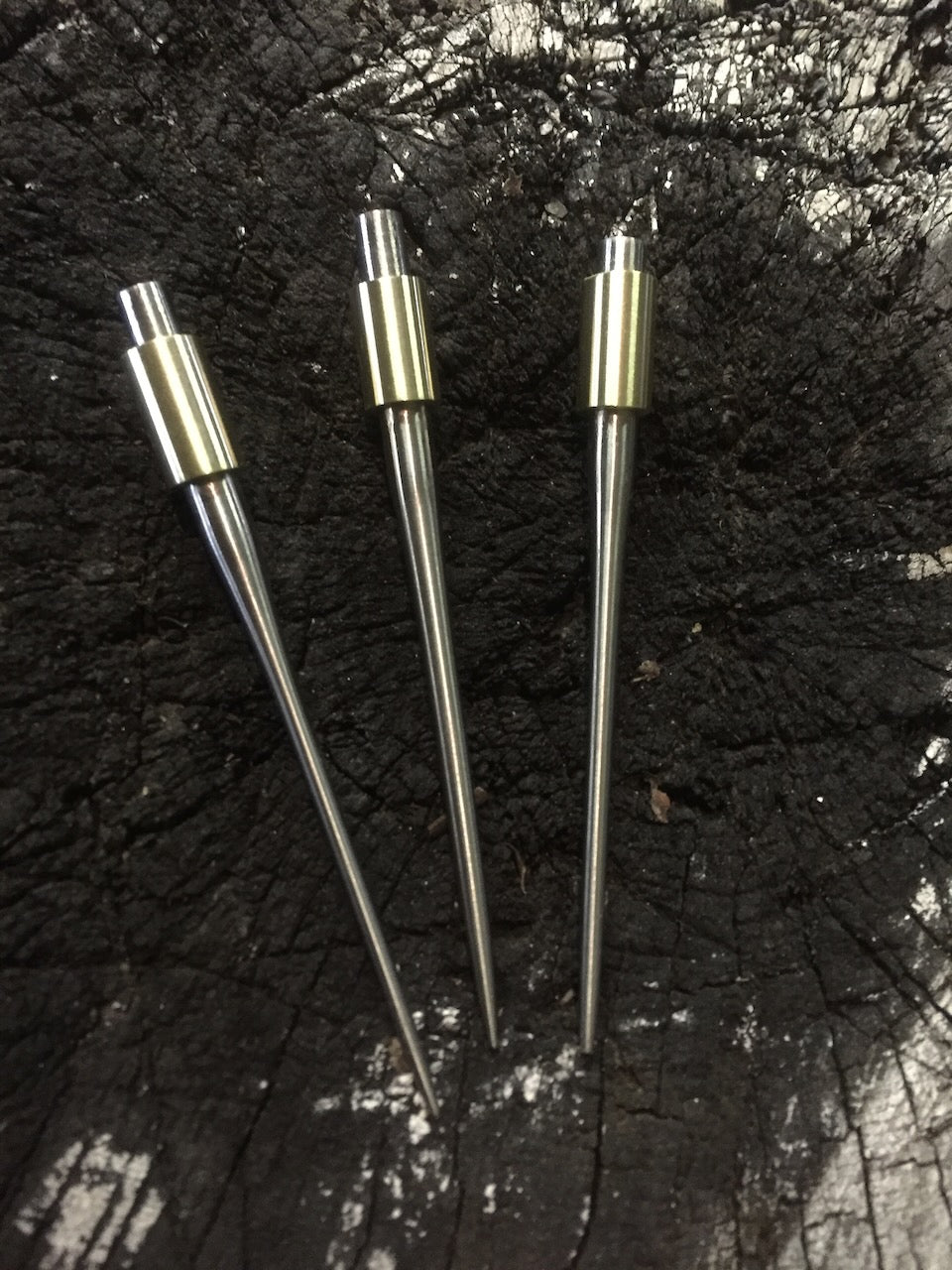 Trio Cocktail Picks Brass Stainless Steel